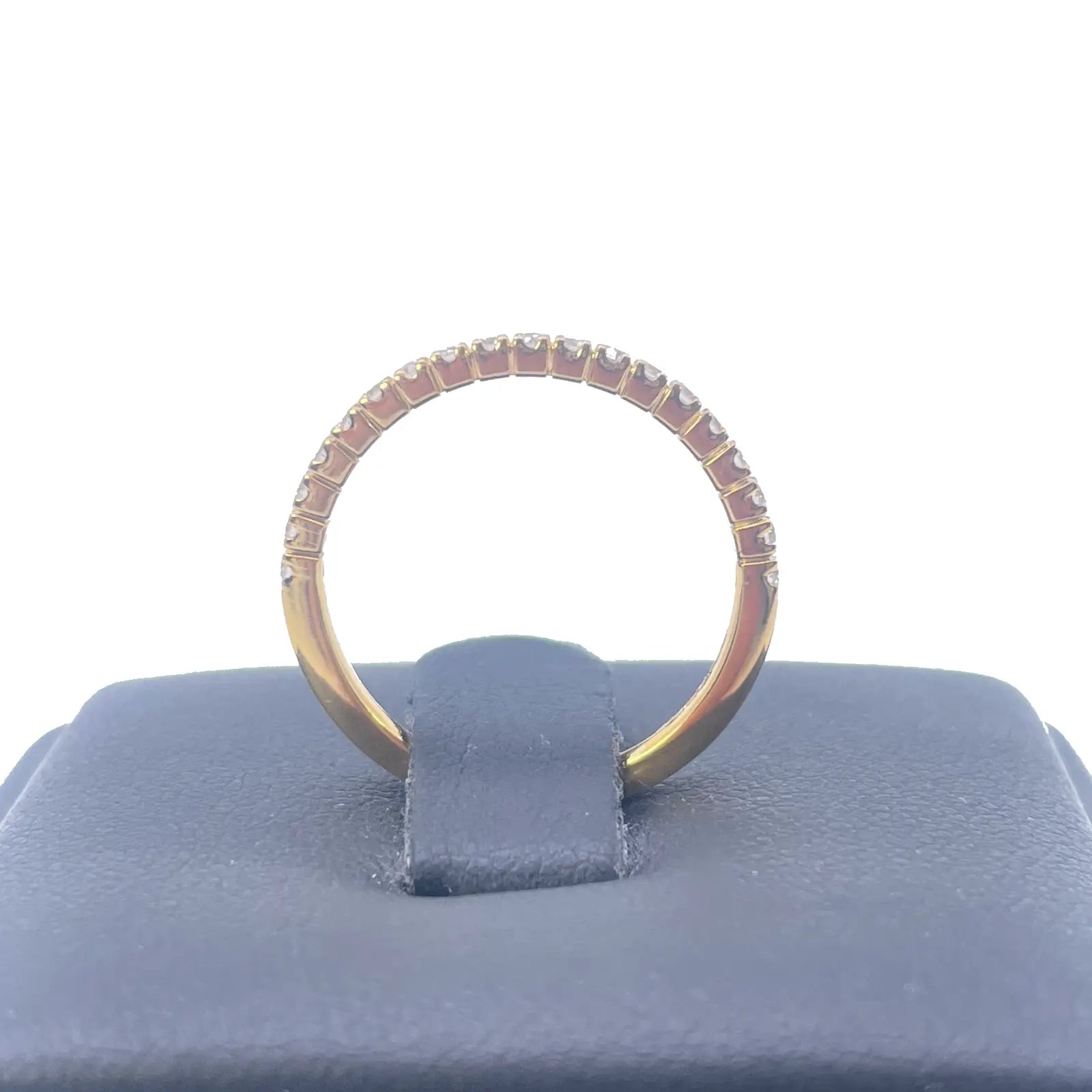 18ct Yellow Gold Round Diamond Half Eternity Band Claw Set 0.26ct  Diamond Ring