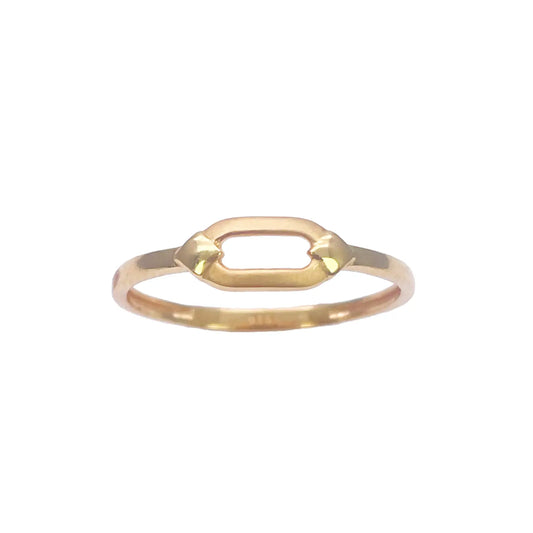22ct Yellow Gold Beautiful Polished & Matt Minimalist Designed Ring 
