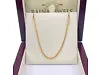 22ct Yellow Gold Foxtail Dragon Chain Necklace 16''inches 1.5mm Width 