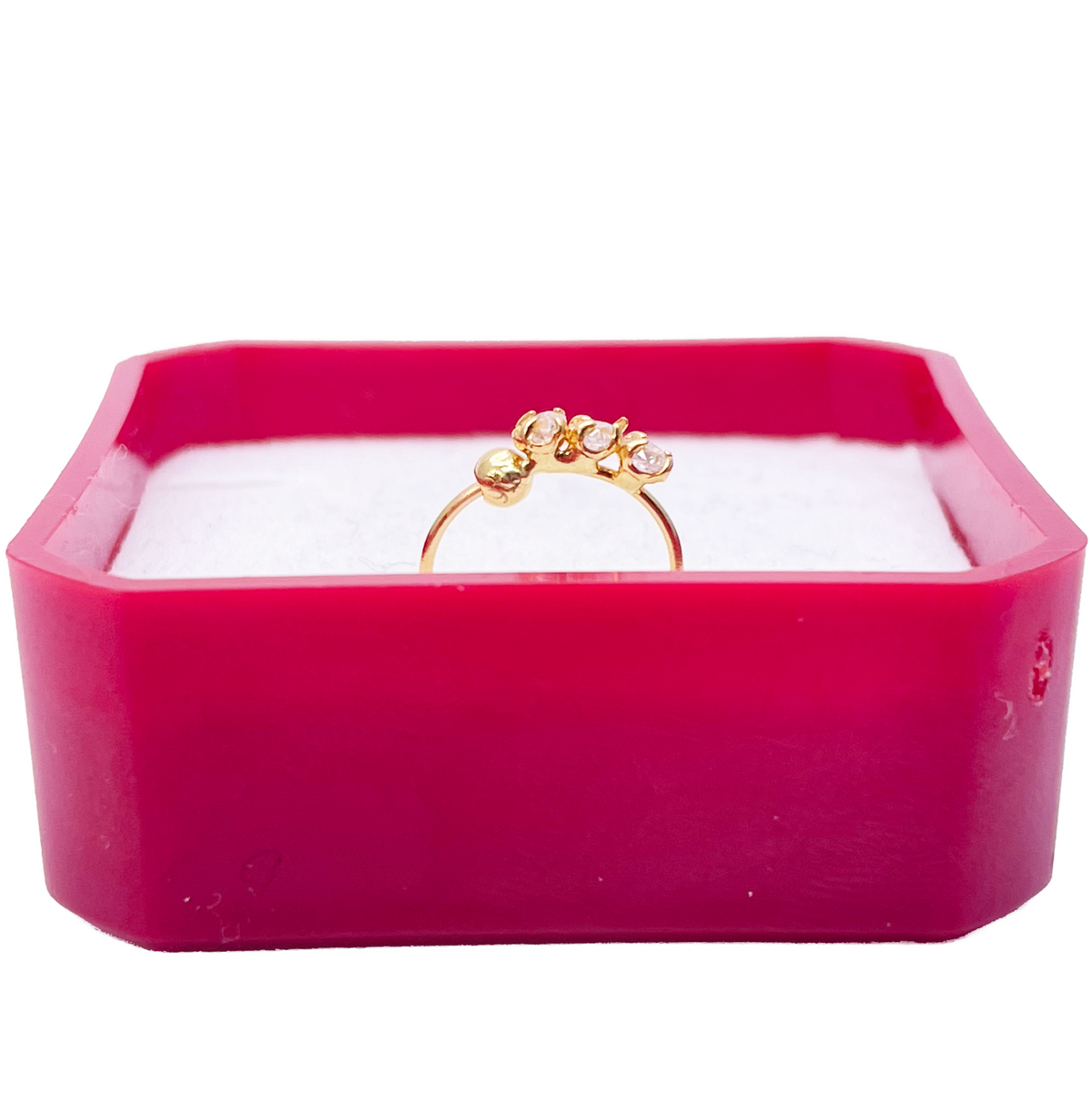 22kt geelgouden mooie kleine oorring/neusring met huggie, 8,4 mm diameter