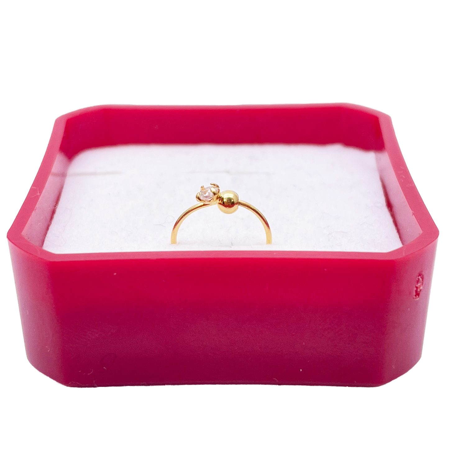 Créoles en or jaune 22 carats, petite bague créole de nez Huggie 8,8 mm