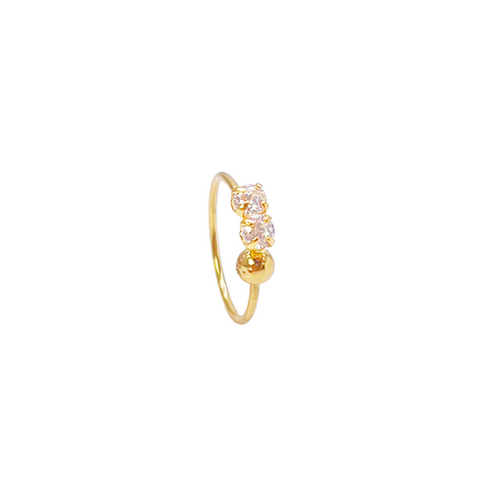22kt geelgouden mooie kleine hoepel huggie neus hoepel huggie ring 9mm