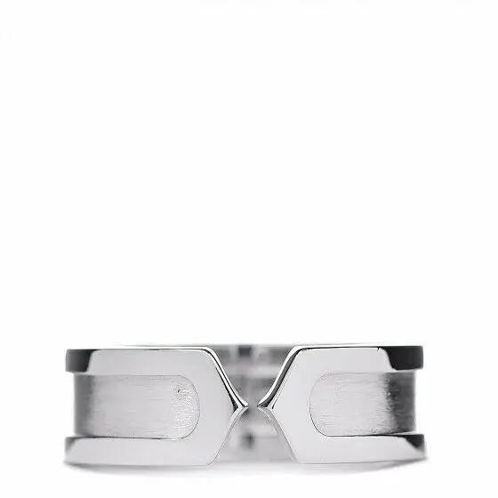 C De Cartier 18K White Gold 6mm Band Cartier Size 52 UK Size L Mint Condition 
